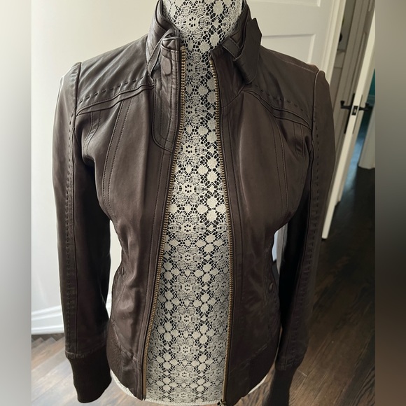 Vintage Mackage Leather Jacket size XS (dark brown) - Picture 3 of 10